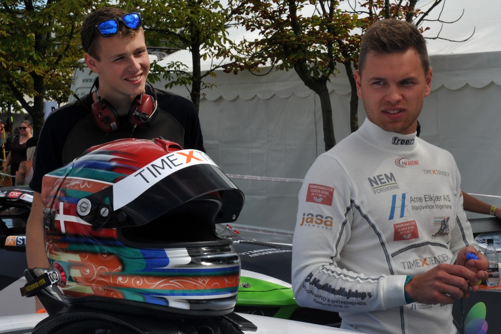 Nicholai Eberhard før starten på Copenhagen Historic Grand Prix